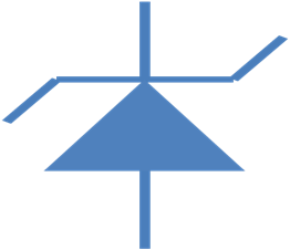 圖三 : 單向TVS符號