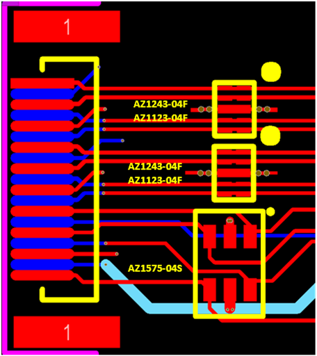 Figure 5: HDMI 2.0/2.1 EOS protection scheme