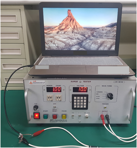 Figure 3 EOS Direct-Pin Injection Test Setup